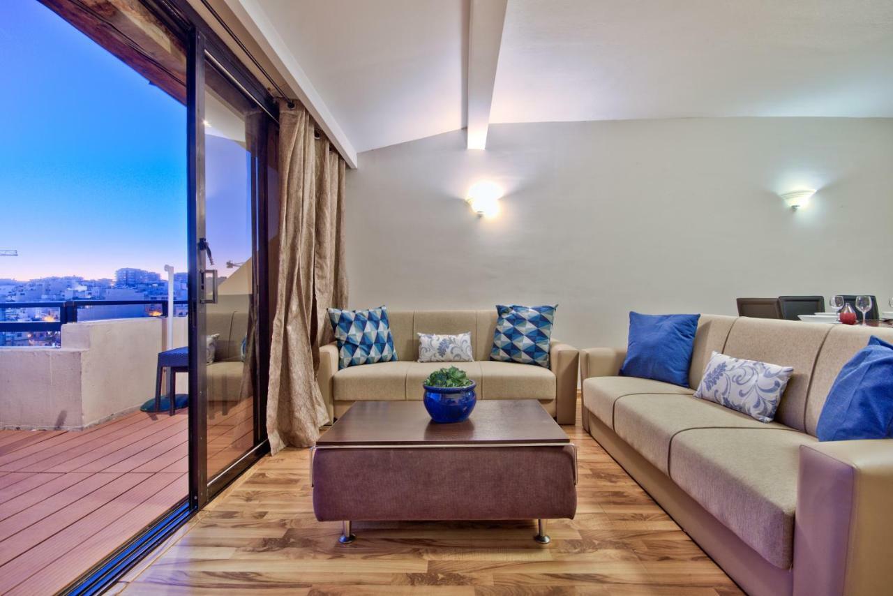 Spinola Court - Stunning Seaview Apartment & Penthouse On Spinola Bay By Shortletsmalta Saint Julian's エクステリア 写真